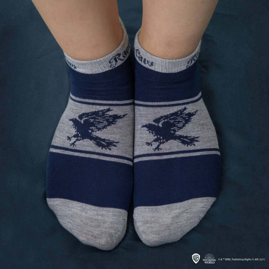 Harry Potter Set of 3 Ankle Socks - Ravenclaw - Olleke Wizarding Shop Amsterdam Brugge London