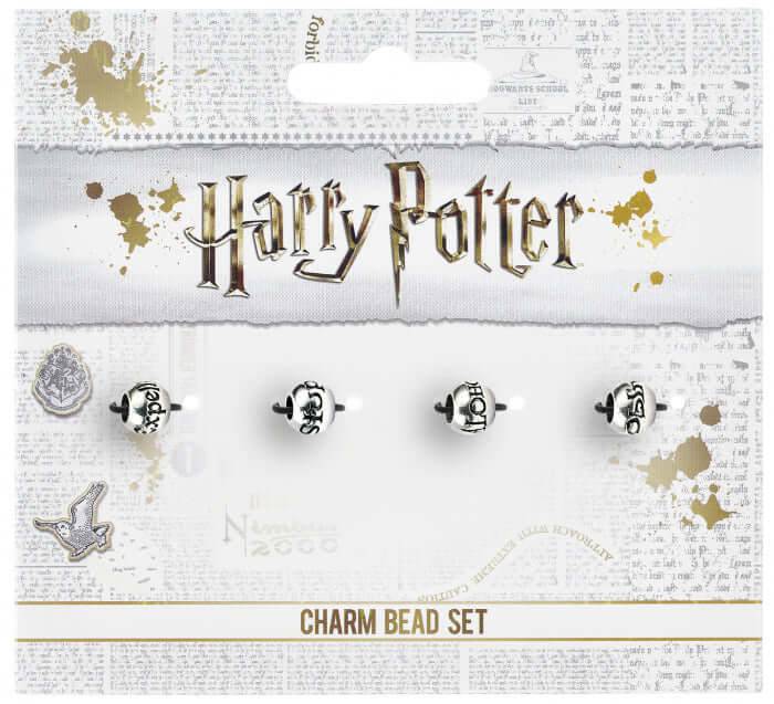 Harry Potter Silver Plated Bead Charm Set - Olleke Wizarding Shop Amsterdam Brugge London