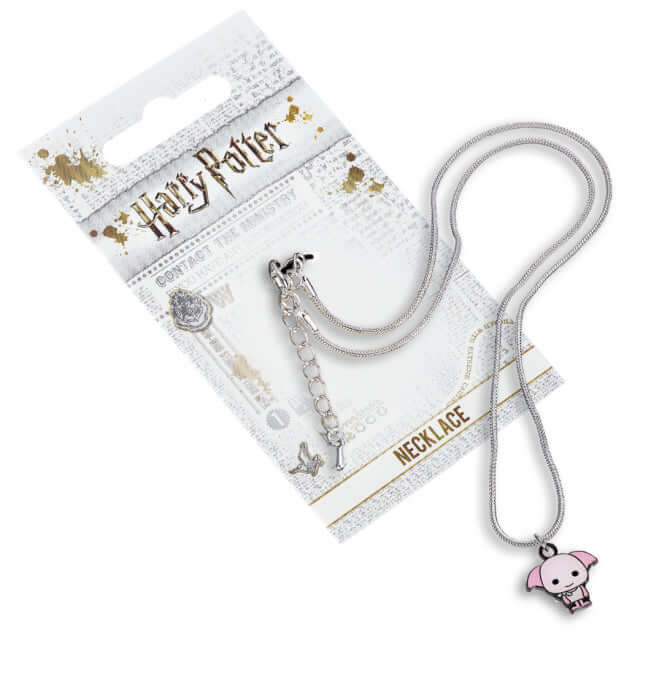 Harry Potter Silver Plated Necklace Chibi Dobby - Olleke Wizarding Shop Amsterdam Brugge London