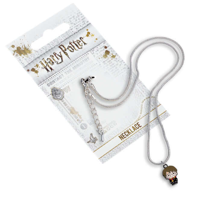 Harry Potter Silver Plated Necklace Chibi Harry - Olleke Wizarding Shop Amsterdam Brugge London