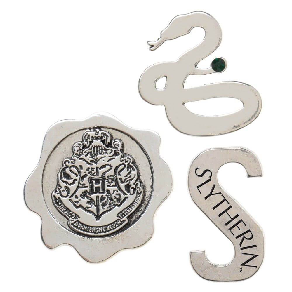 Harry Potter Slytherin 3 pack Lapel Pin Set - Olleke Wizarding Shop Amsterdam Brugge London