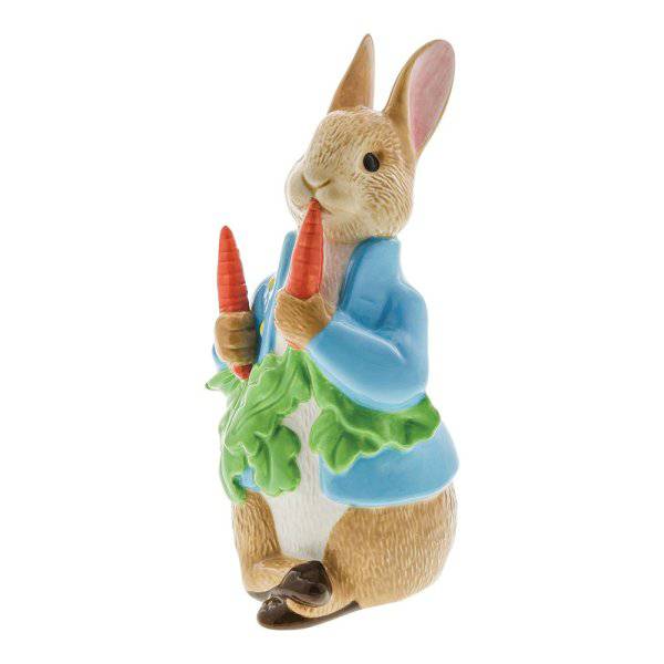 Peter Rabbit with Radishes Porcelain Figurine - Limited Edition - Olleke Wizarding Shop Amsterdam Brugge London