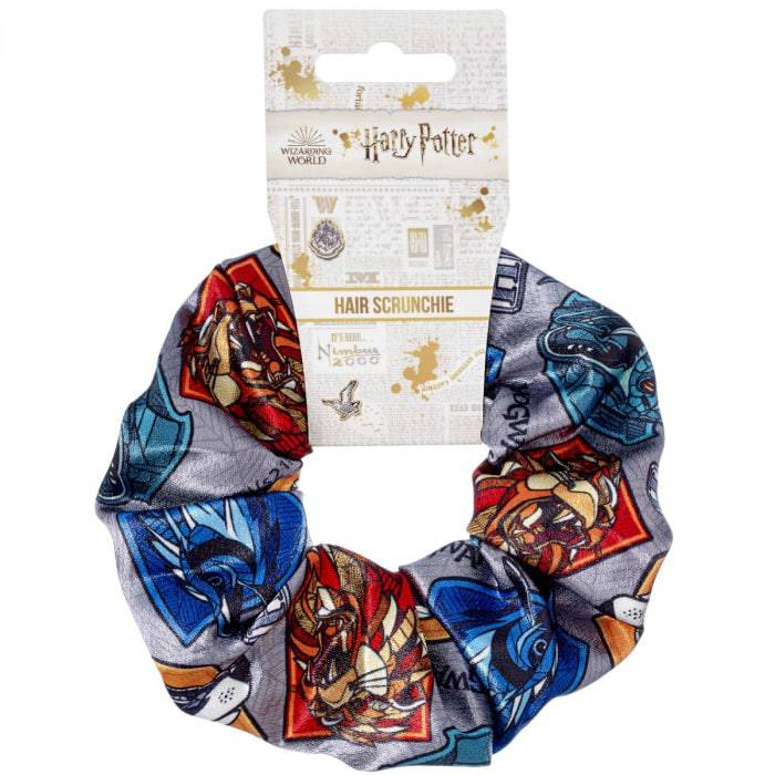 Harry Potter Hogwarts House Crest Hair Scrunchie - Olleke Wizarding Shop Amsterdam Brugge London