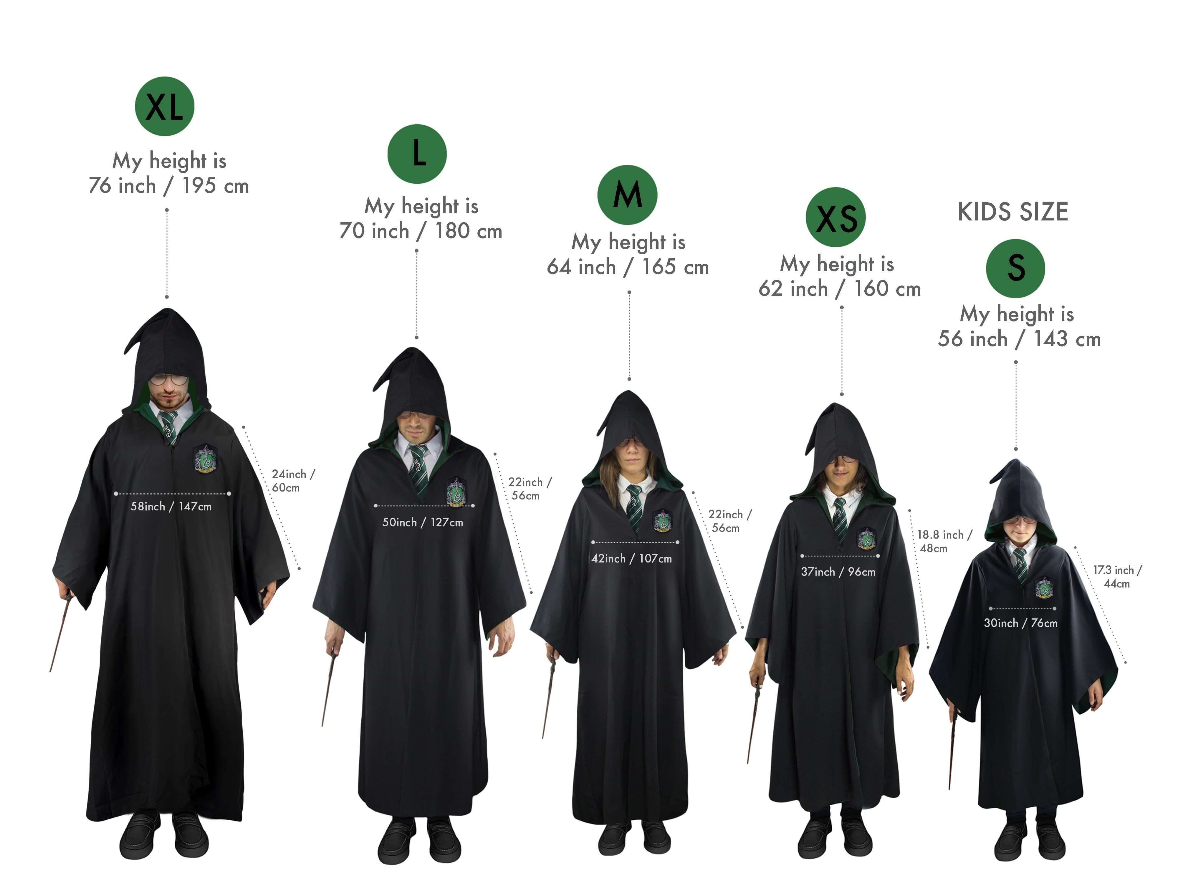 Harry Potter Slytherin Robe - Olleke Wizarding Shop Amsterdam Brugge London