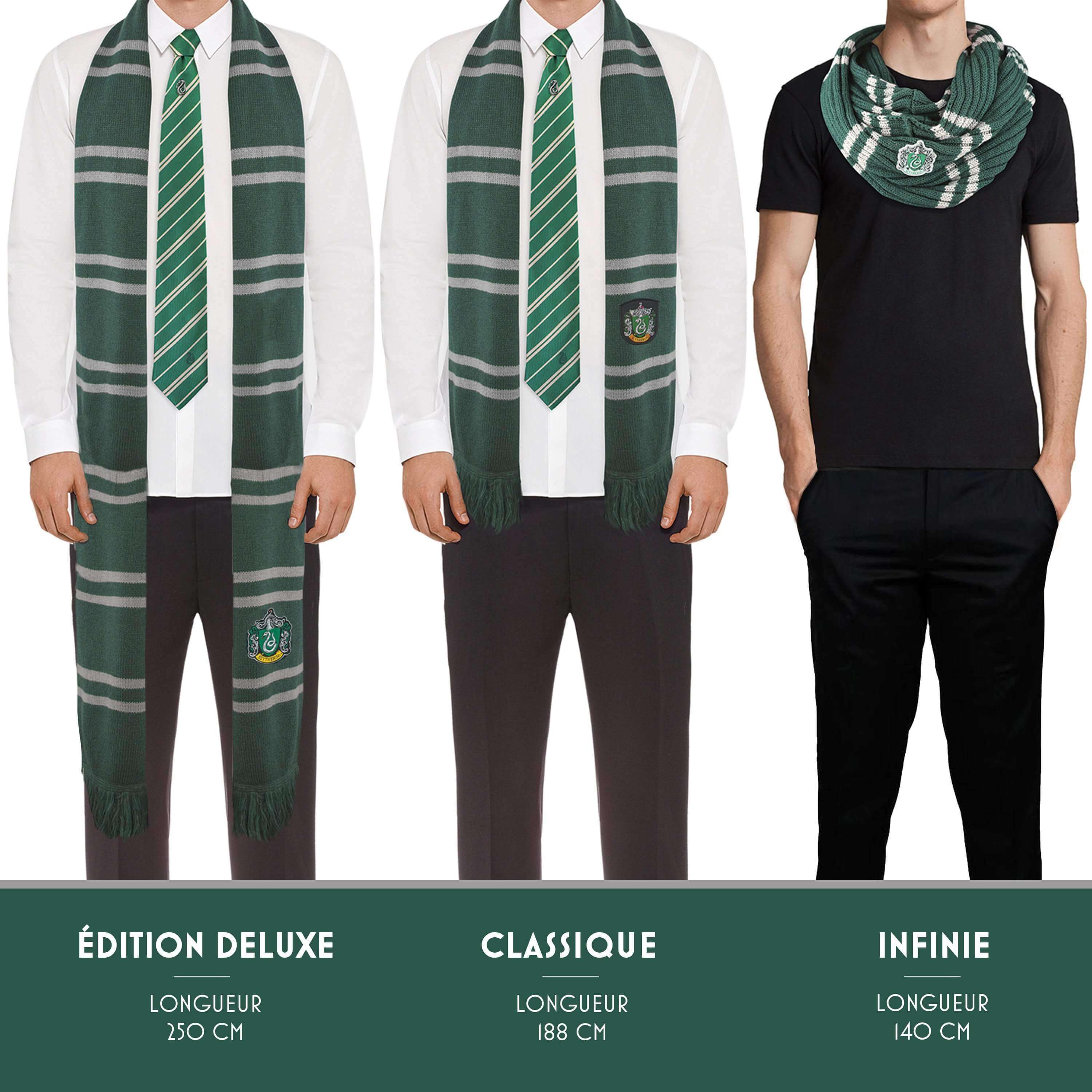 Harry Potter Slytherin Scarf - Deluxe Edition - Olleke Wizarding Shop Amsterdam Brugge London