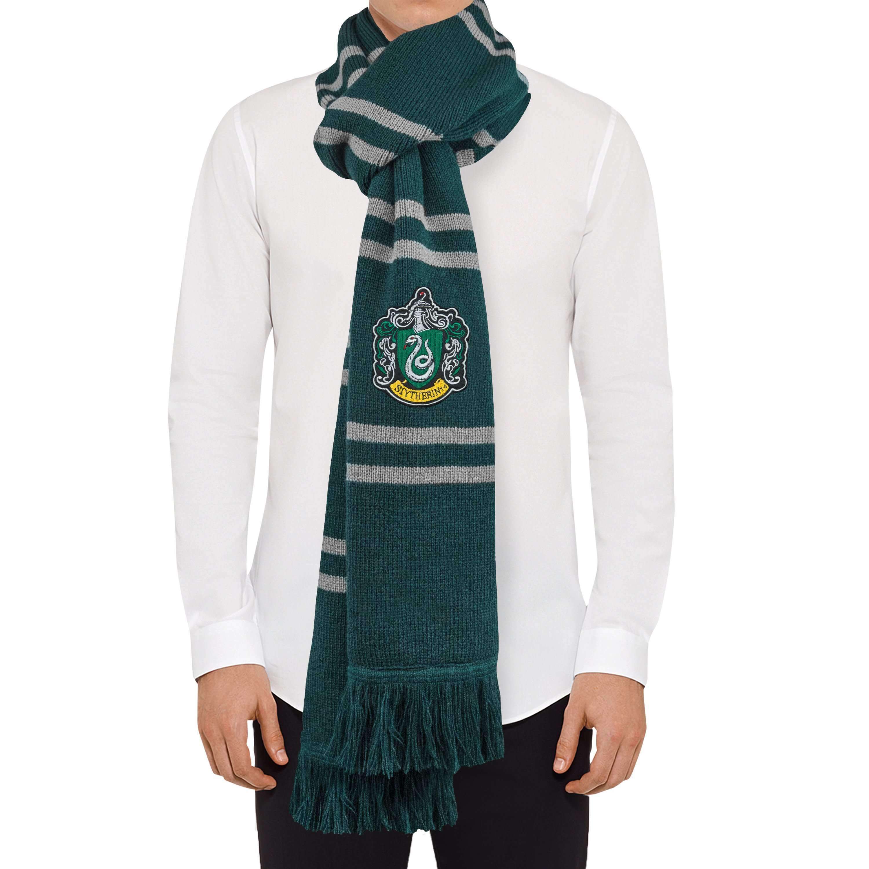 Harry Potter Slytherin Scarf - Deluxe Edition - Olleke Wizarding Shop Amsterdam Brugge London