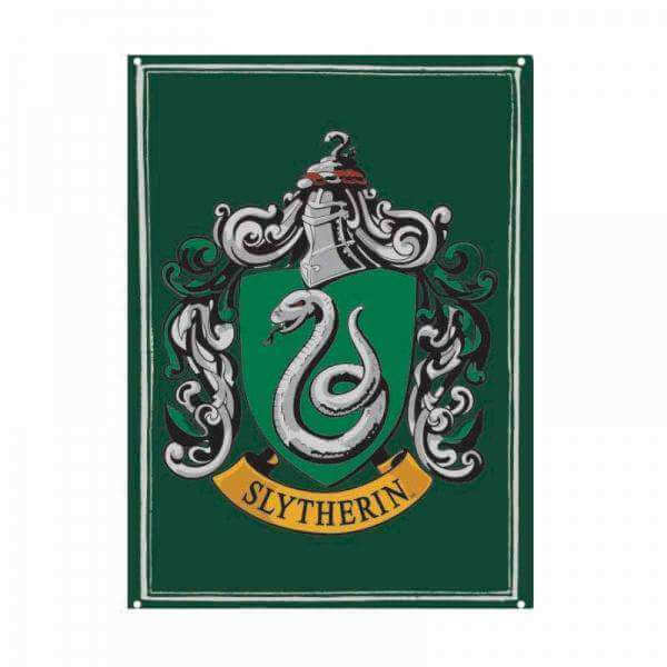 Harry Potter Small Tin Sign Slytherin Crest - Olleke Wizarding Shop Amsterdam Brugge London