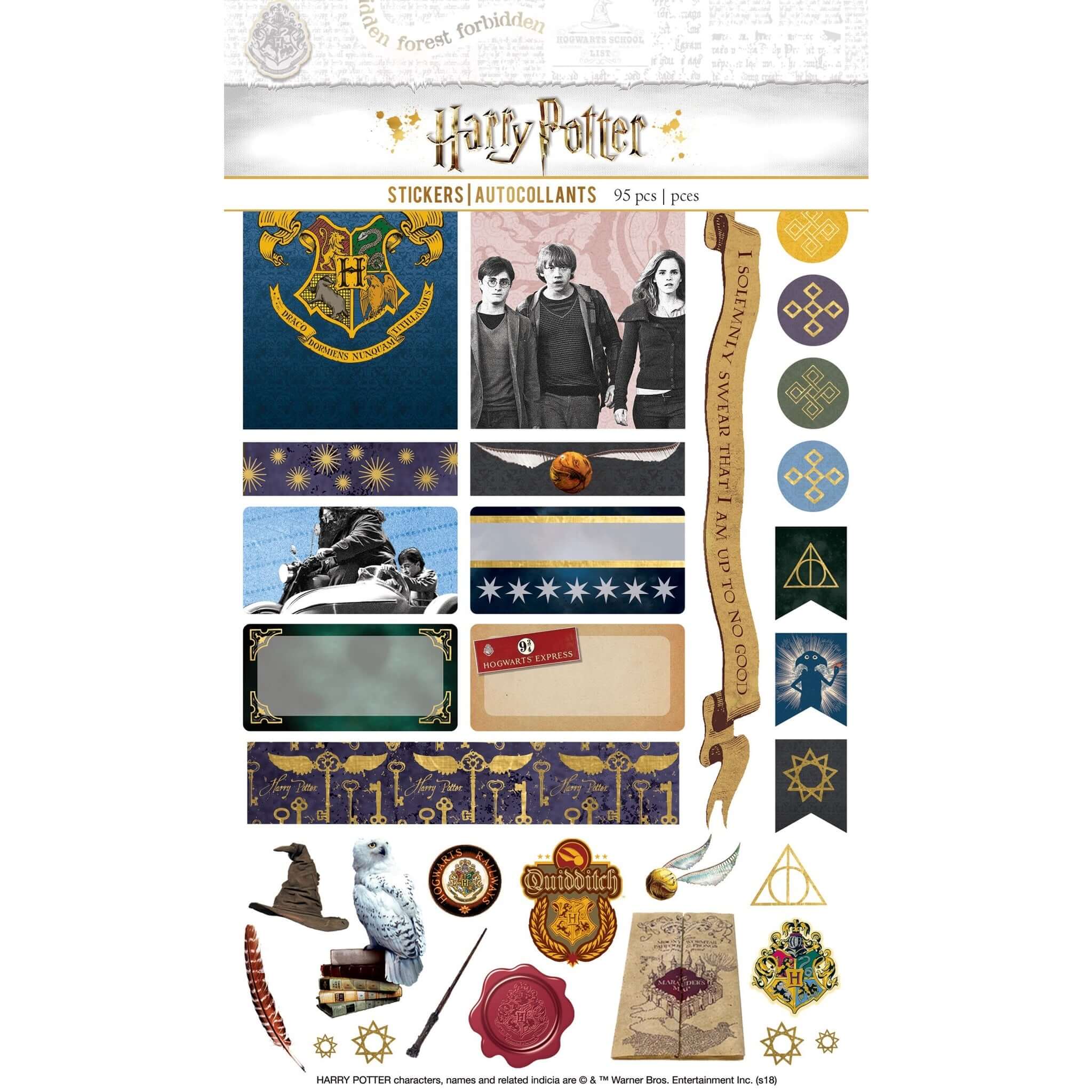 Harry Potter Sticker Pack - Olleke Wizarding Shop Amsterdam Brugge London