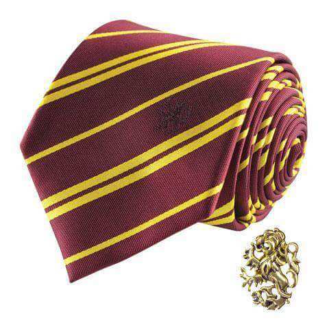 Harry Potter Tie & Metal Pin Deluxe Box Gryffindor - Olleke Wizarding Shop Amsterdam Brugge London