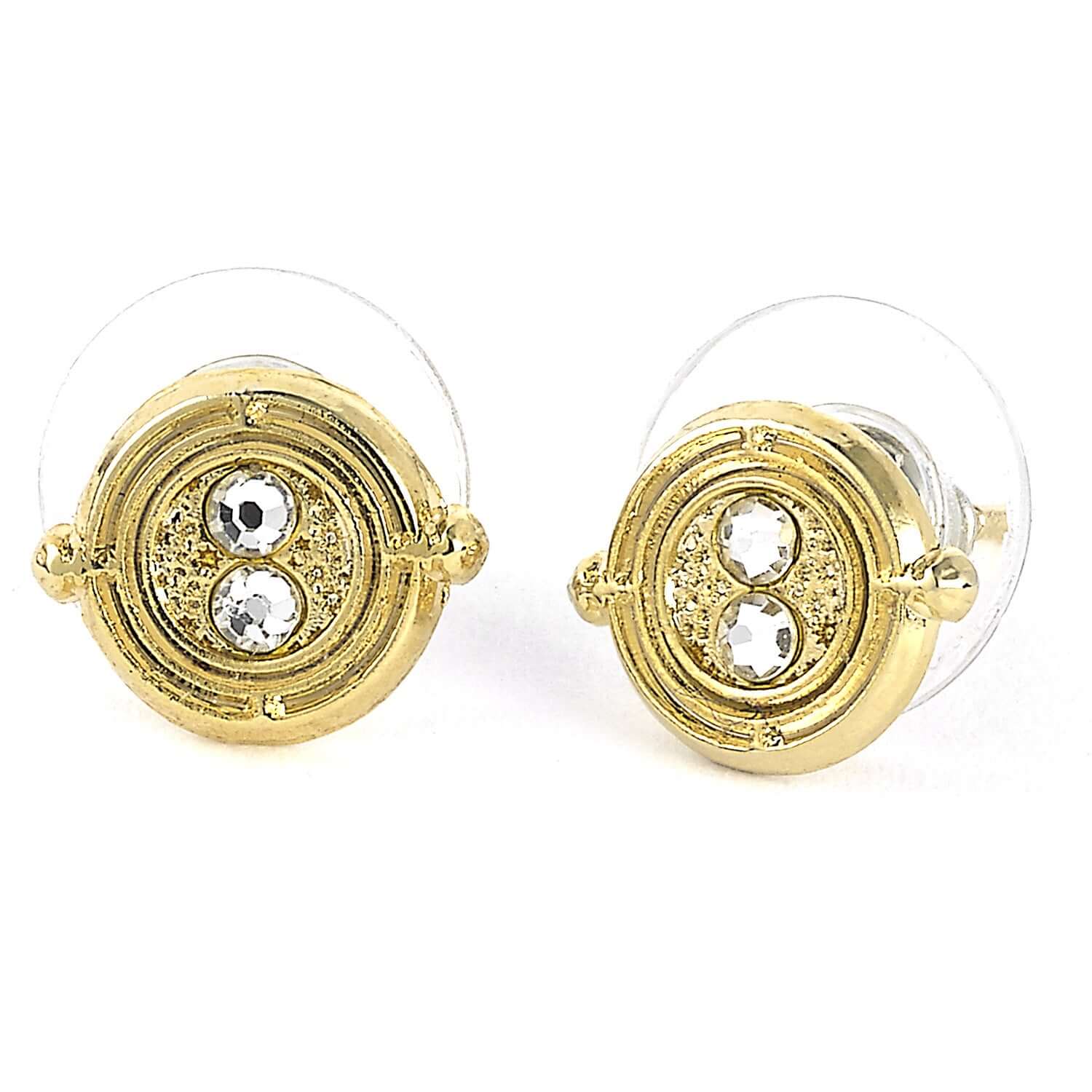 Harry Potter Time Turner Gold Plated Stud Earrings - Olleke Wizarding Shop Amsterdam Brugge London