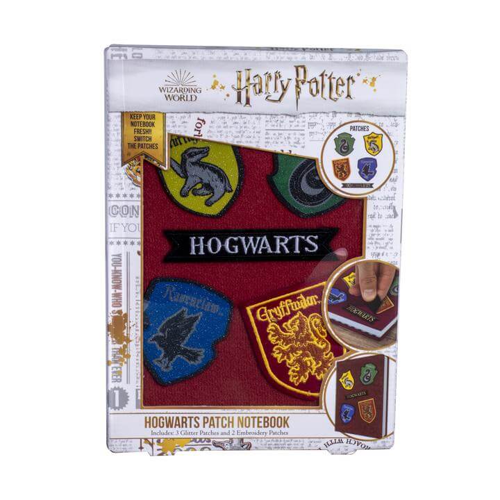 Harry Potter Velcro Notebook with Patches - Olleke Wizarding Shop Amsterdam Brugge London