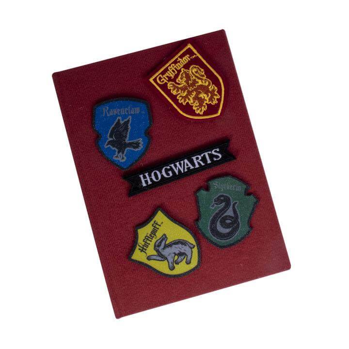 Harry Potter Velcro Notebook with Patches - Olleke Wizarding Shop Amsterdam Brugge London