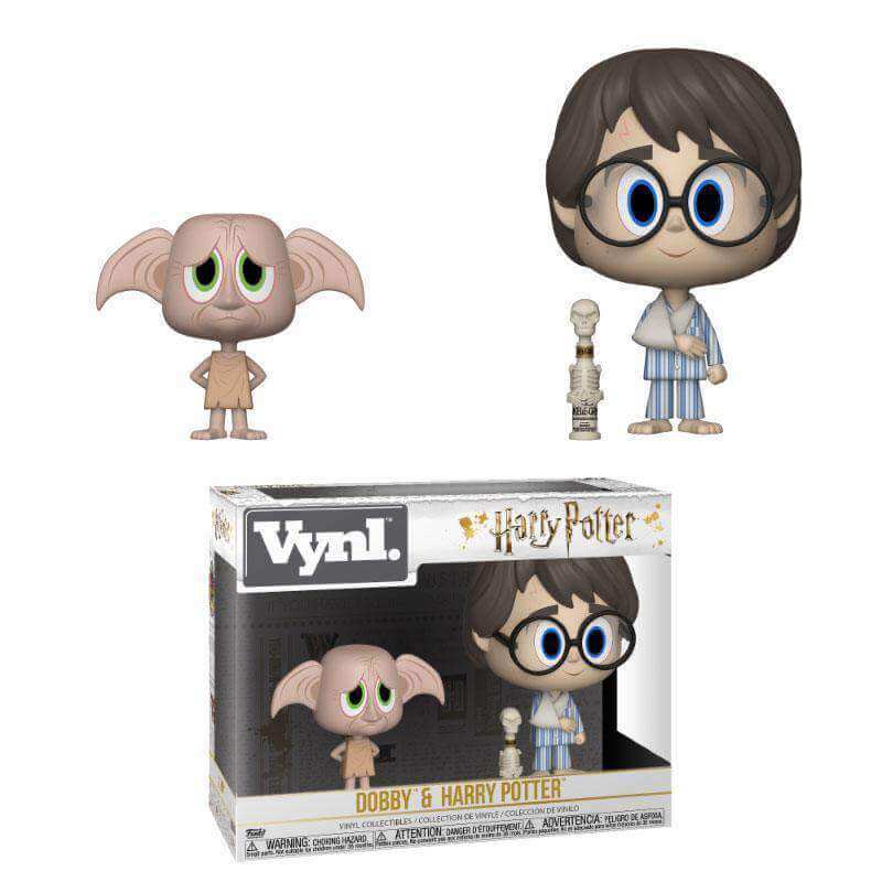 Harry Potter VYNL Vinyl Figures 2-Pack Harry & Dobby - Olleke Wizarding Shop Amsterdam Brugge London