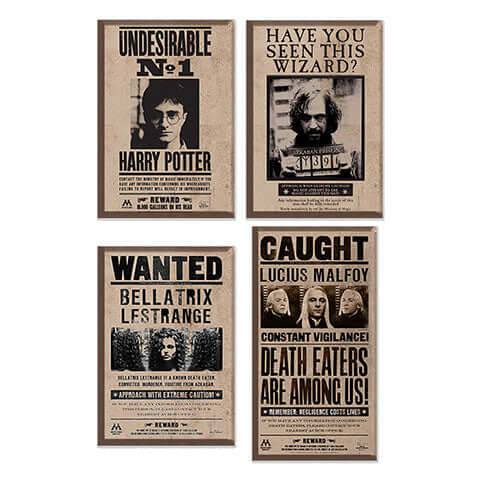 Harry Potter Wanted Signs Magnets - Olleke Wizarding Shop Amsterdam Brugge London