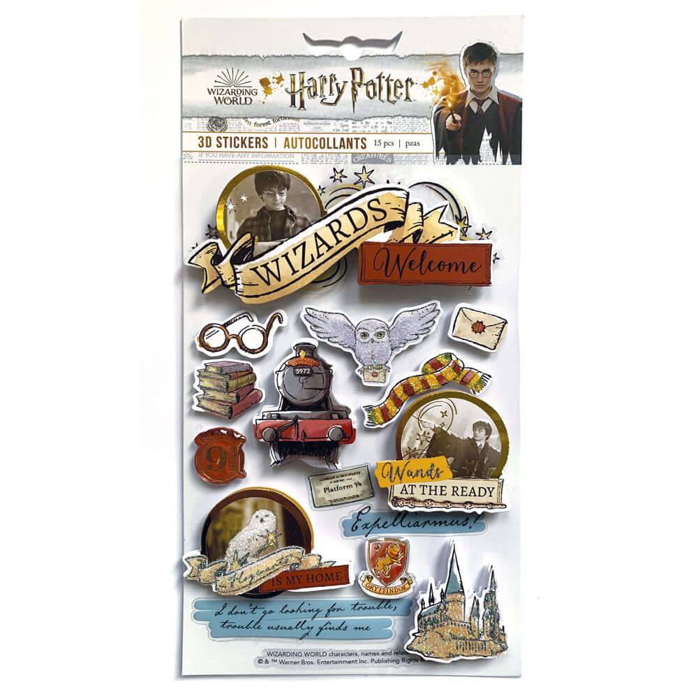 Harry Potter Watercolor Dimensional Sticker - Olleke Wizarding Shop Amsterdam Brugge London