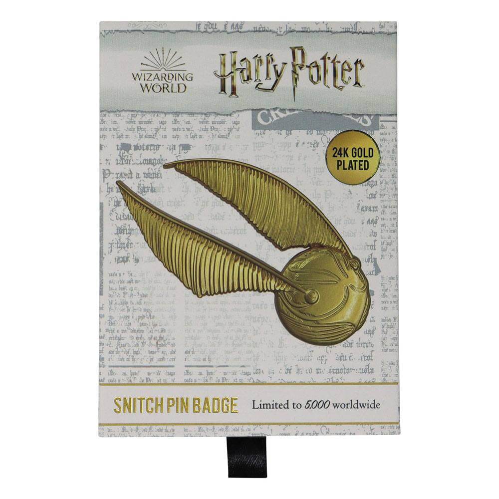 Harry Potter XL Premium Pin Badge Oversized Snitch (gold plated) - Olleke Wizarding Shop Amsterdam Brugge London