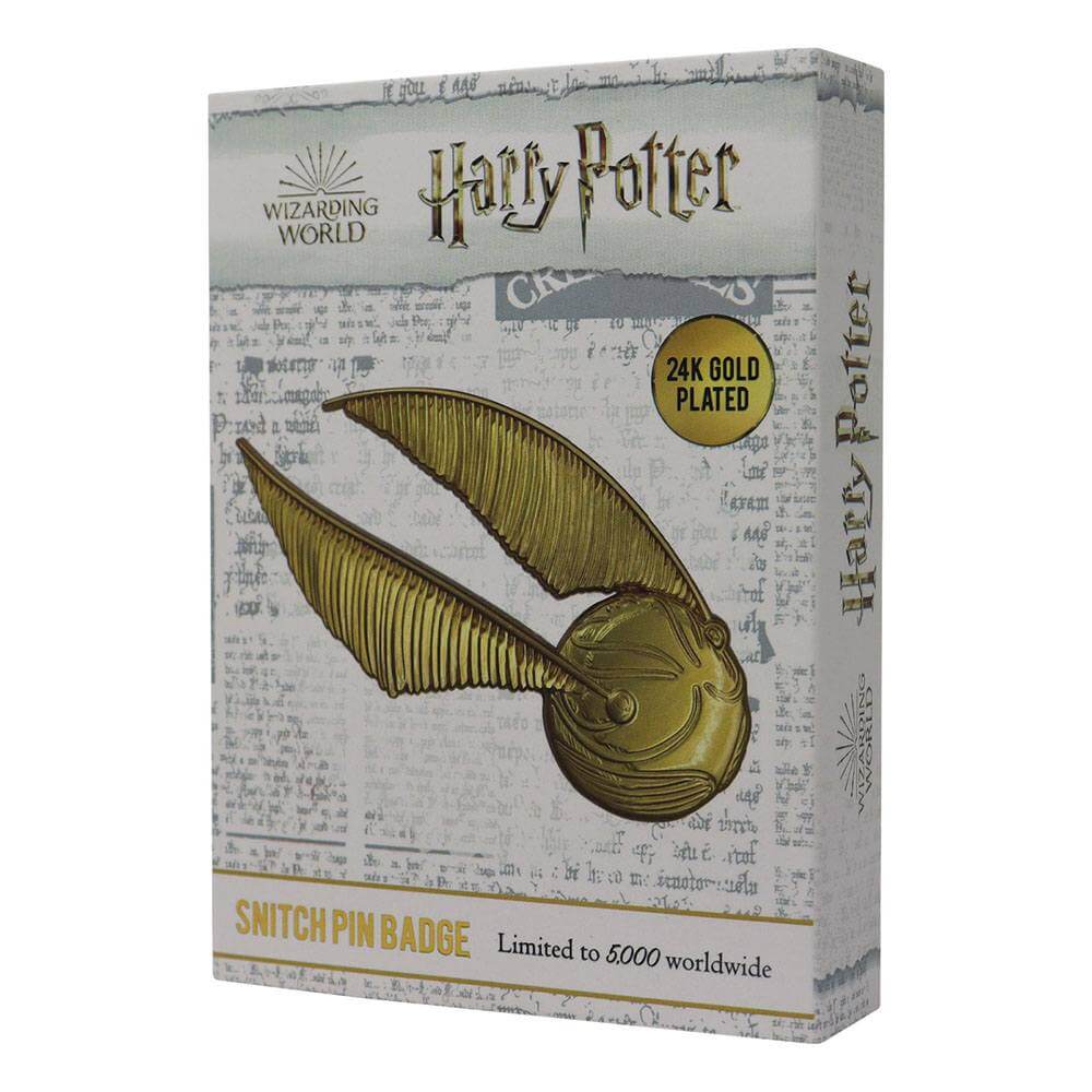 Harry Potter XL Premium Pin Badge Oversized Snitch (gold plated) - Olleke Wizarding Shop Amsterdam Brugge London