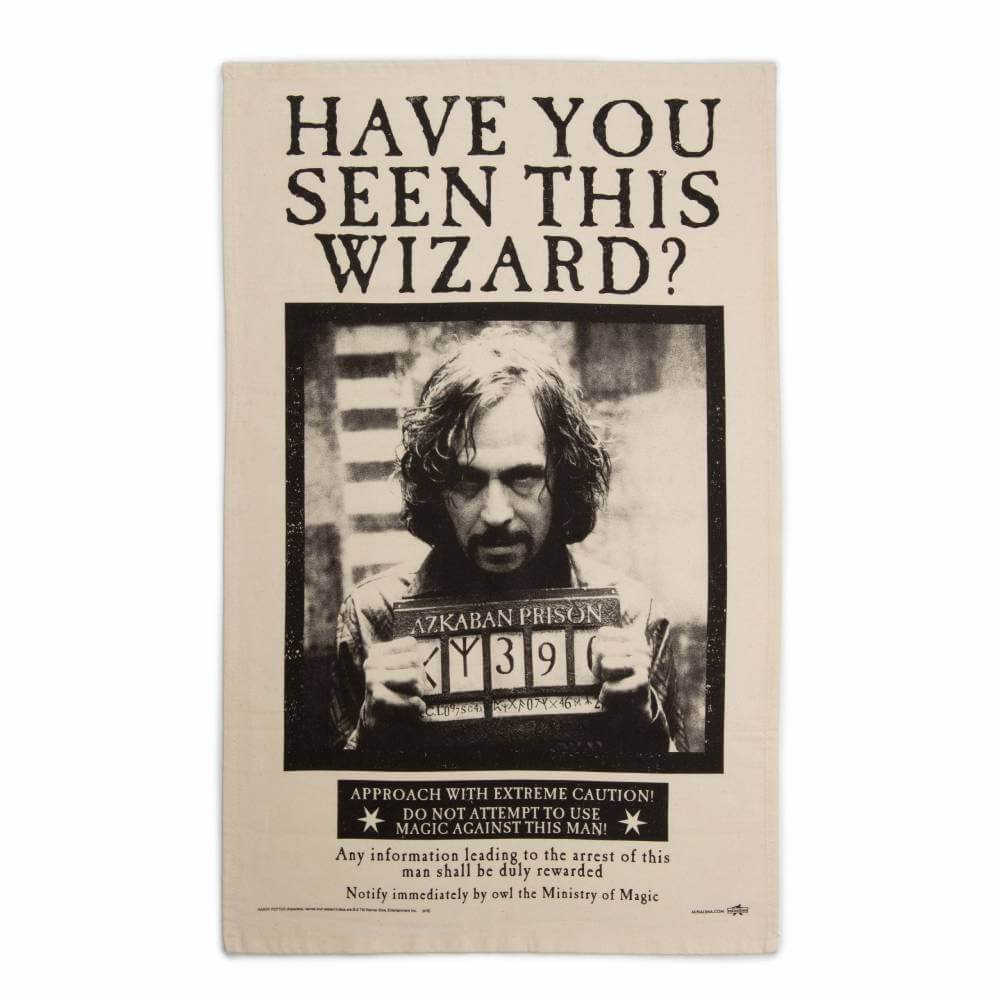 Have You Seen This Wizard? Tea Towel - Olleke Wizarding Shop Amsterdam Brugge London