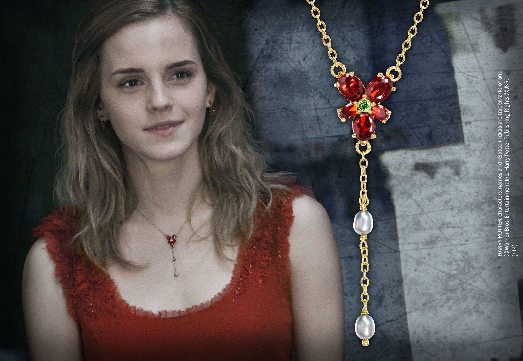 Hermione Red Crystal Necklace - Olleke Wizarding Shop Amsterdam Brugge London