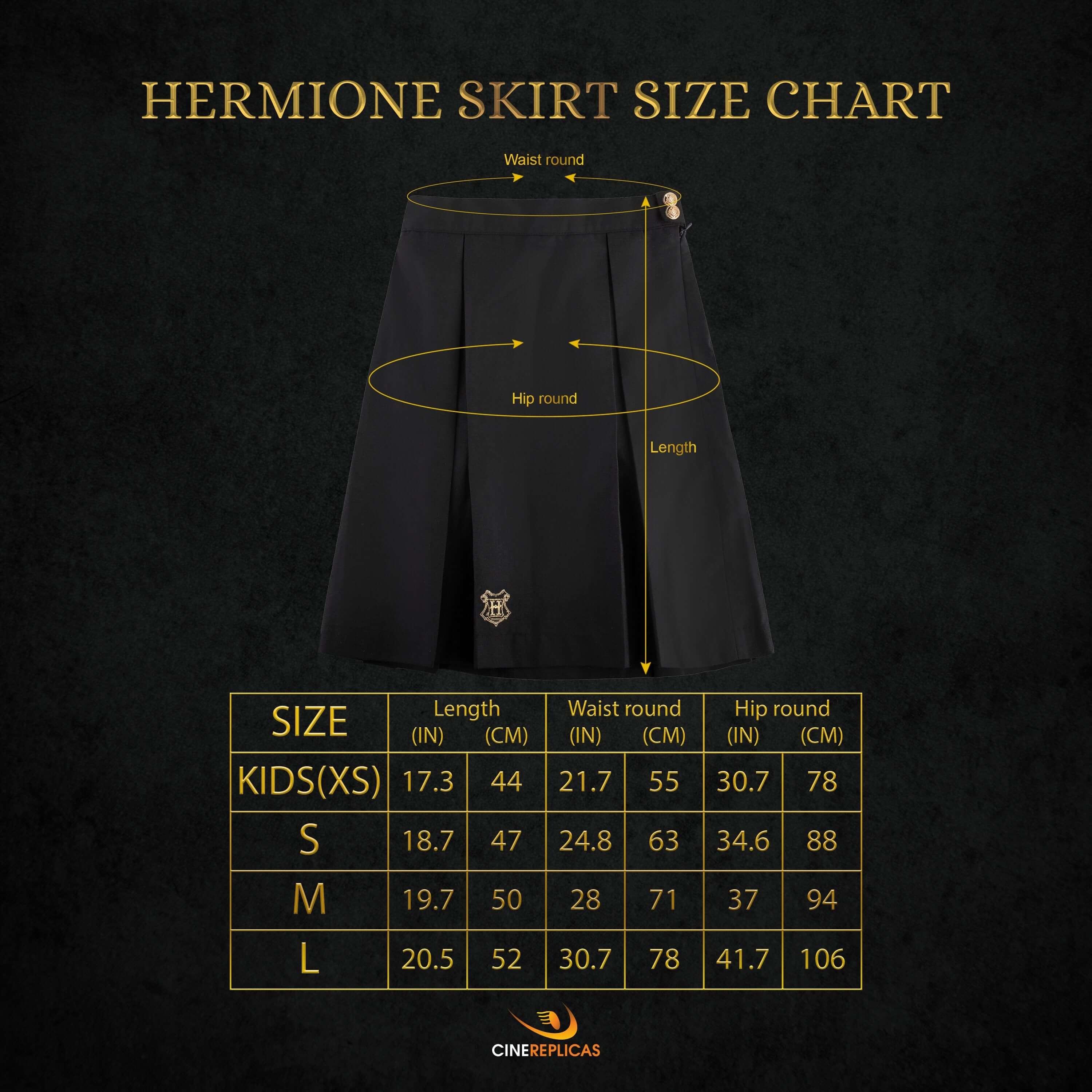 Hermione Student Skirt - Olleke Wizarding Shop Amsterdam Brugge London