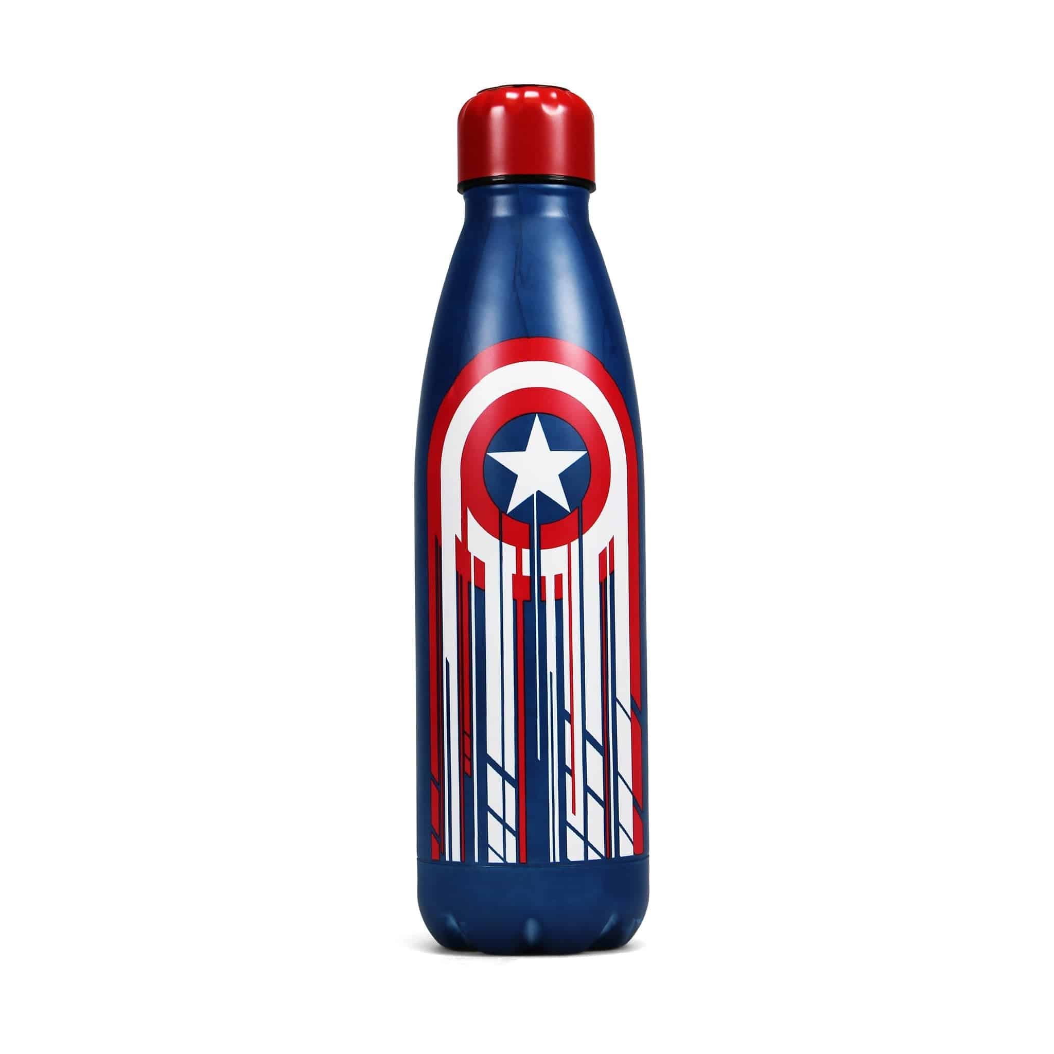 Captain America Metal Water Bottle - Olleke Wizarding Shop Amsterdam Brugge London