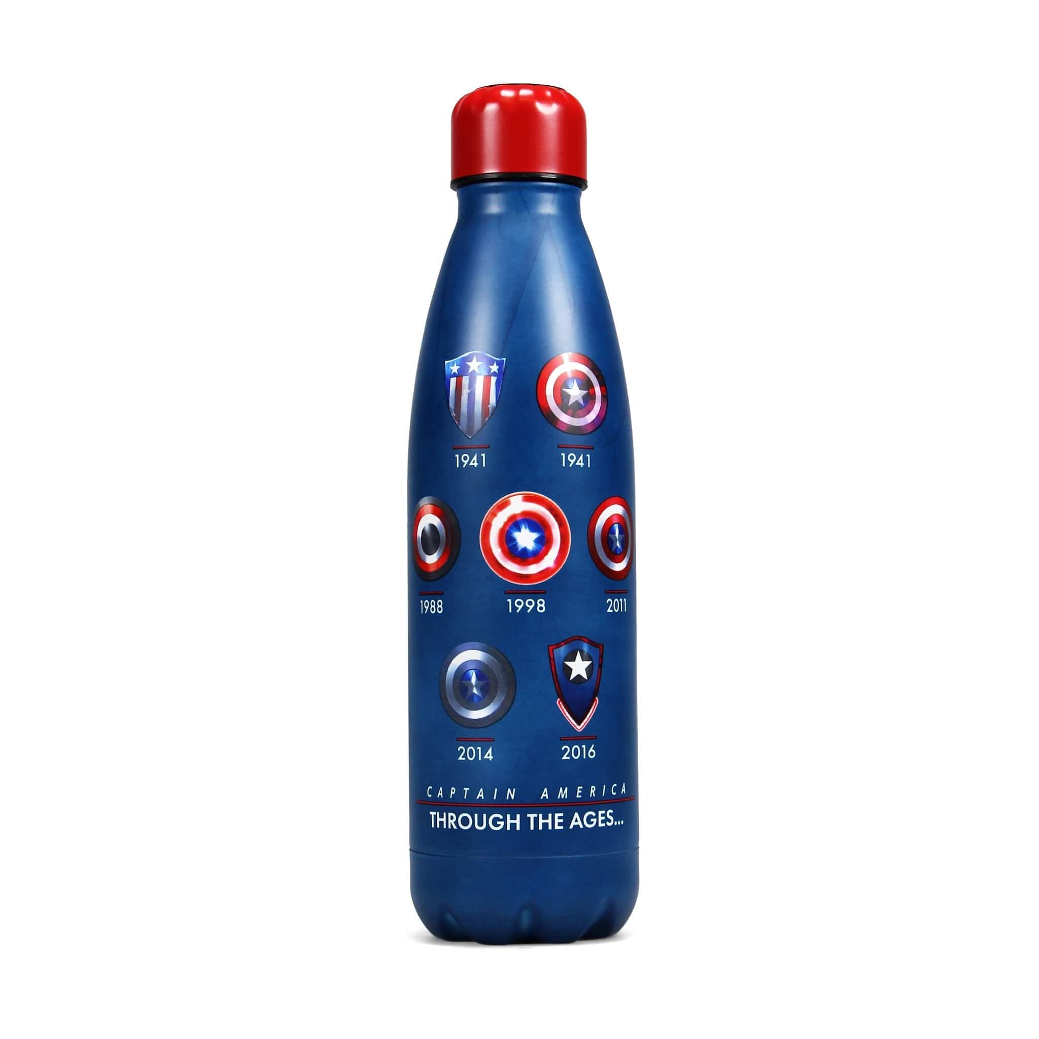 Captain America Metal Water Bottle - Olleke Wizarding Shop Amsterdam Brugge London