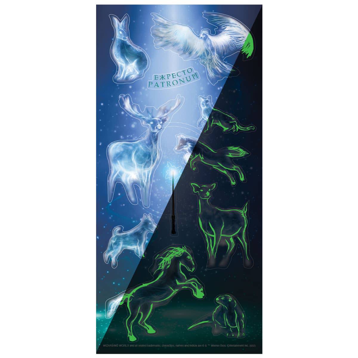 Harry Potter Stickers - Glow in the Dark Patronus - Olleke Wizarding Shop Amsterdam Brugge London