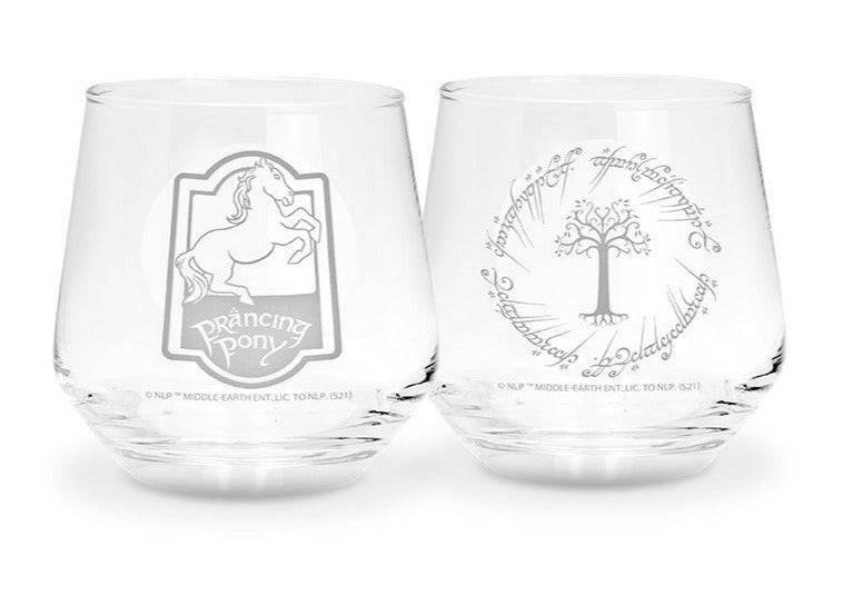 Lord of the Rings Prancing Pony & Gondor tree drinkset - Olleke Wizarding Shop Amsterdam Brugge London