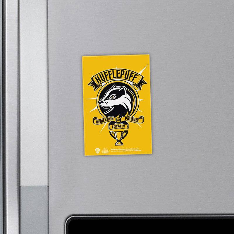 Harry Potter Metal Magnet - Hufflepuff Bright Colours - Olleke Wizarding Shop Amsterdam Brugge London