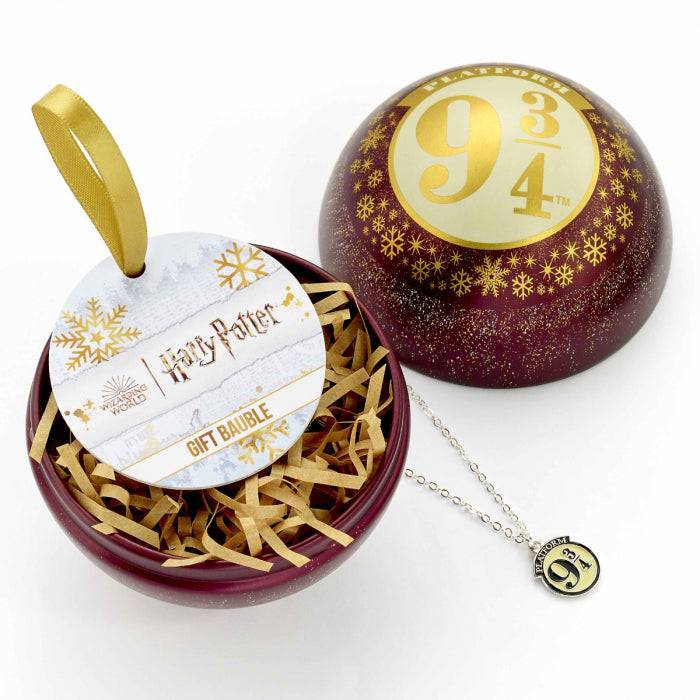 Harry Potter Platform 9 3/4 Bauble with 9 3/4 Necklace - Olleke Wizarding Shop Amsterdam Brugge London