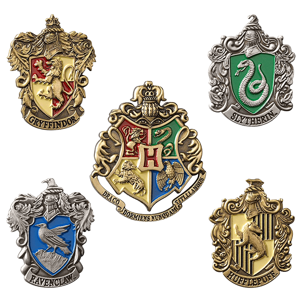 Hogwarts House Pins - Olleke Wizarding Shop Amsterdam Brugge London