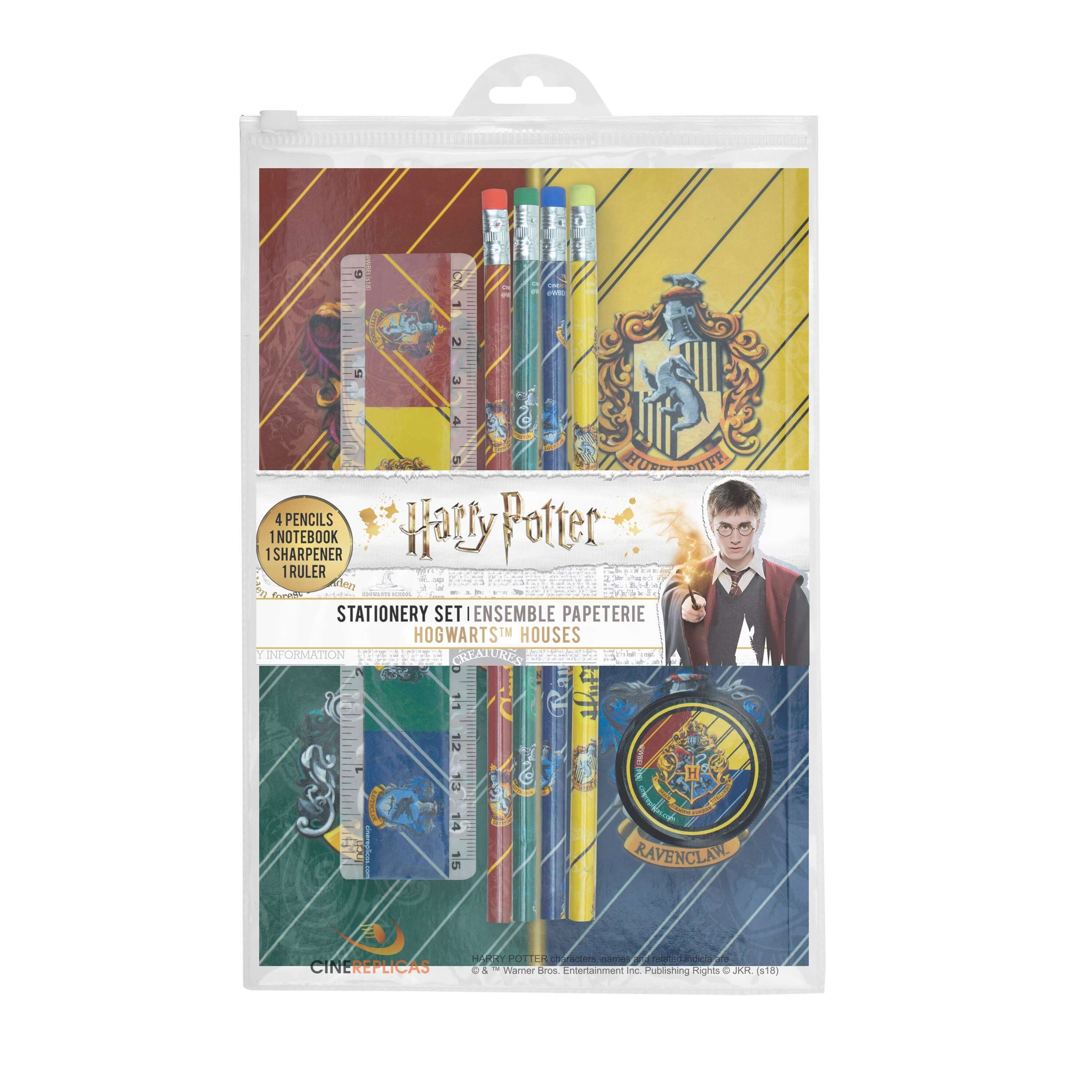 Hogwarts House Stationery set - Olleke Wizarding Shop Amsterdam Brugge London