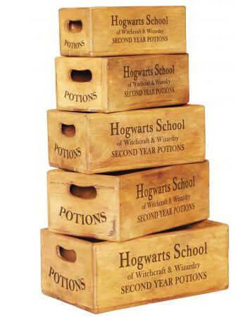 Hogwarts School Potions Wooden crate - Olleke Wizarding Shop Amsterdam Brugge London