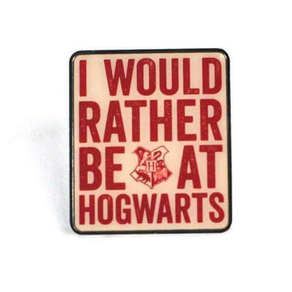 Hogwarts Slogan Harry Potter Enamel Badge - Olleke Wizarding Shop Amsterdam Brugge London