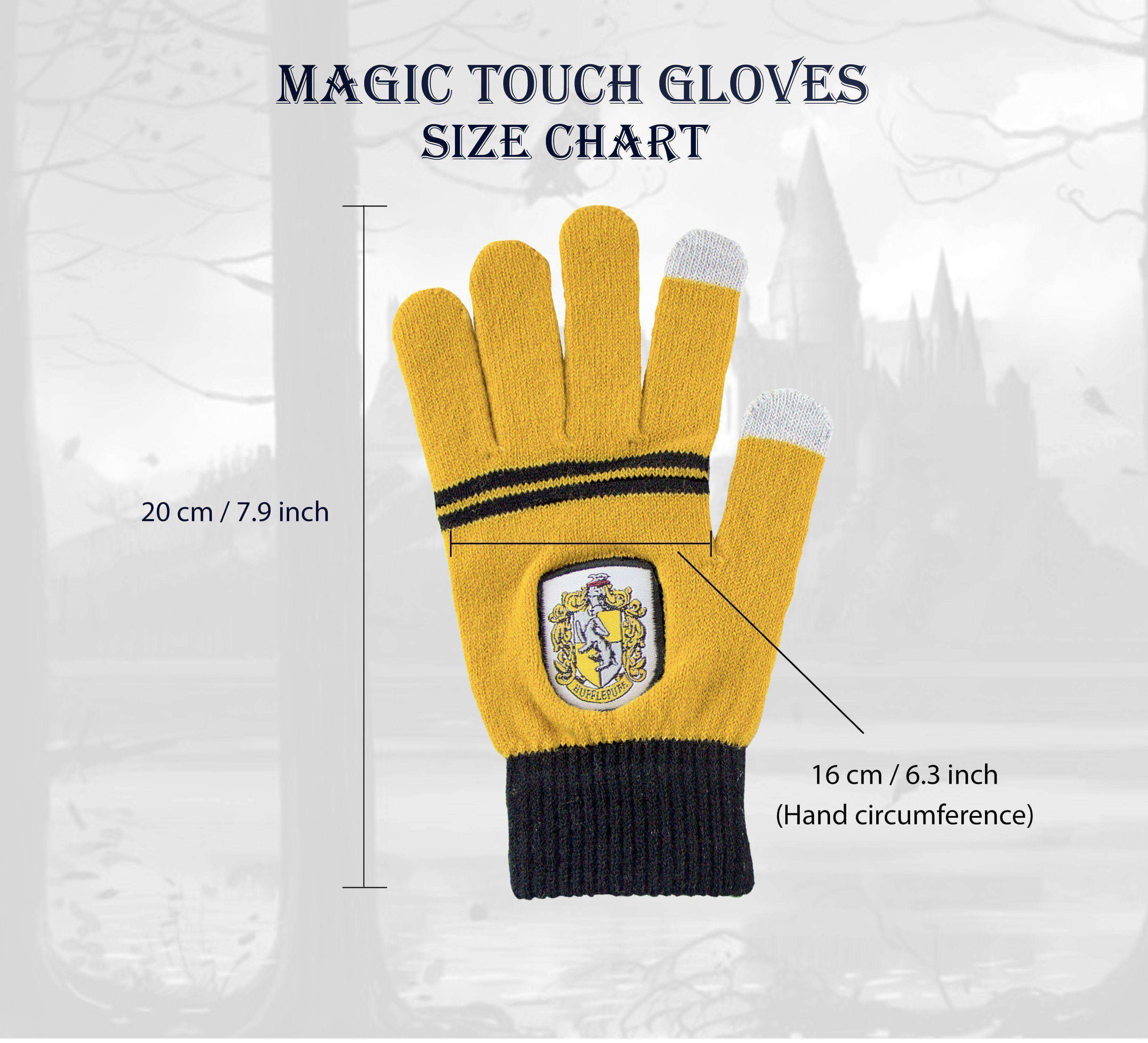 Hufflepuff "Magic Touch" Gloves - Olleke Wizarding Shop Amsterdam Brugge London