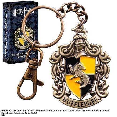 Hufflepuff Crest Keychain - Olleke Wizarding Shop Amsterdam Brugge London