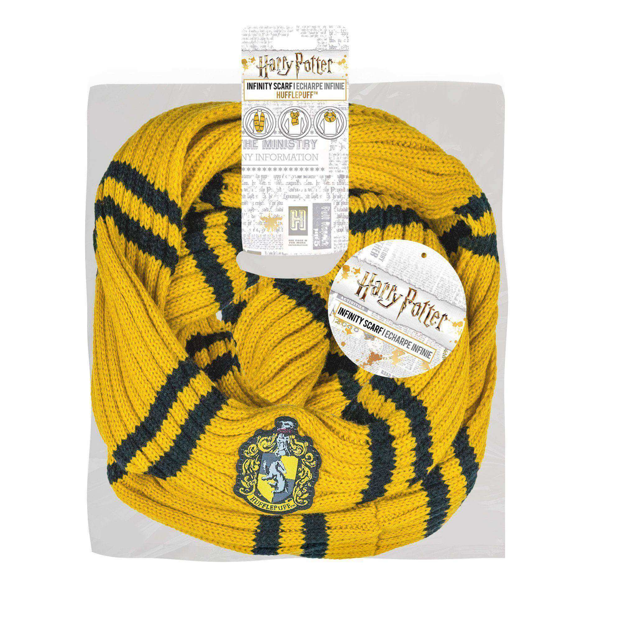 Hufflepuff Infinity Scarf - Olleke Wizarding Shop Amsterdam Brugge London