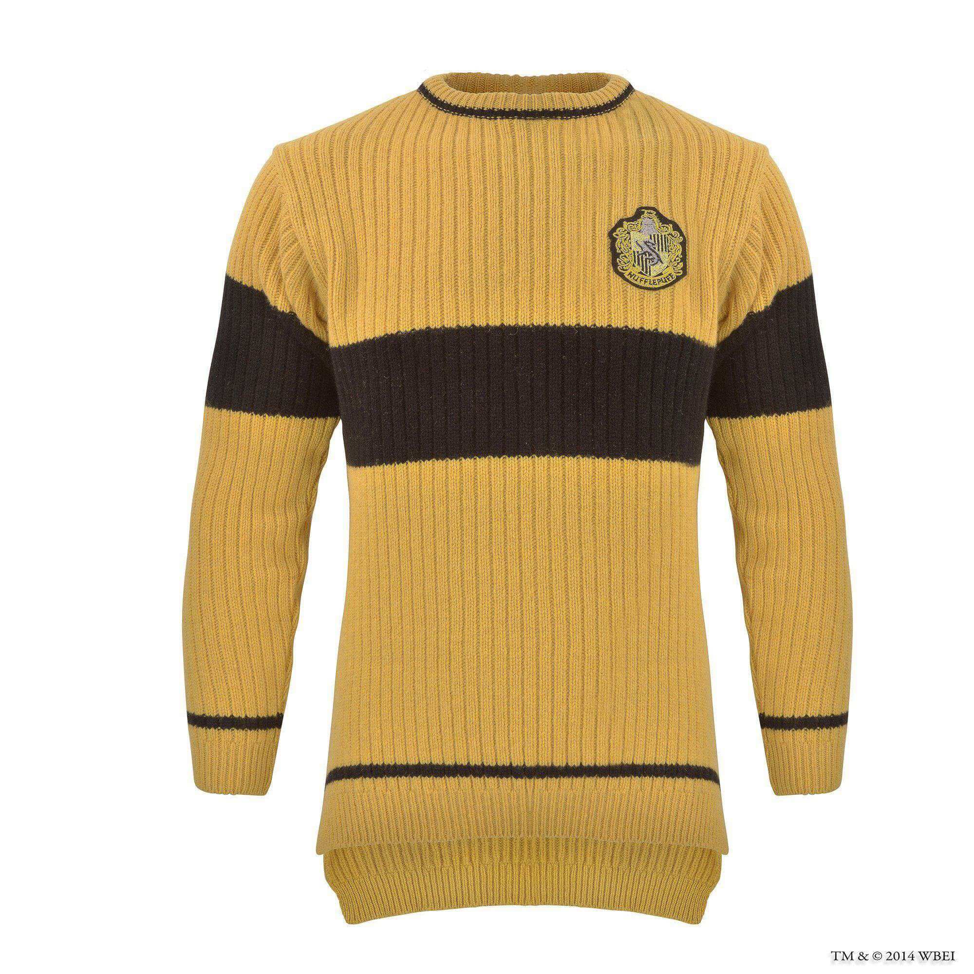 Hufflepuff Quidditch Knitted Adult Jumper - Olleke Wizarding Shop Amsterdam Brugge London