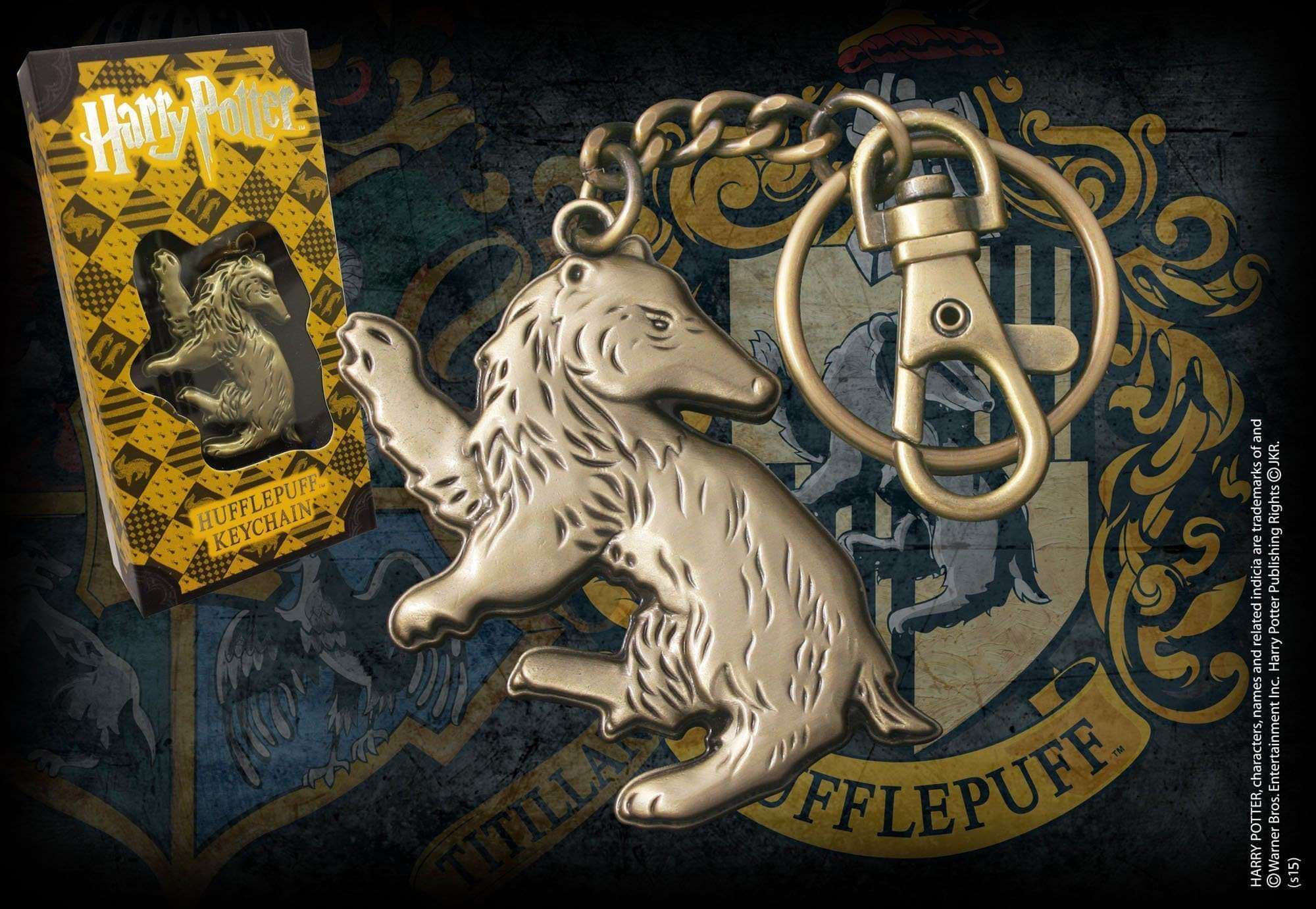 Hufflepuff Shaped Keychain - Olleke Wizarding Shop Amsterdam Brugge London