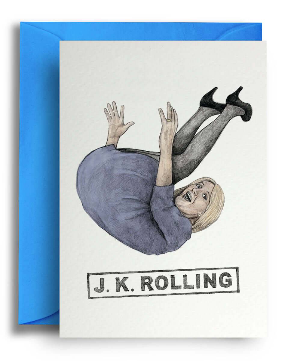 JK Rolling Greeting Card - Olleke Wizarding Shop Amsterdam Brugge London