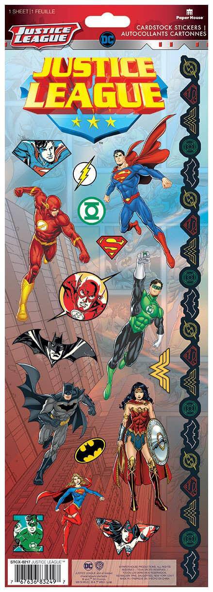 Justice League Cardstock Sticker - Olleke Wizarding Shop Amsterdam Brugge London