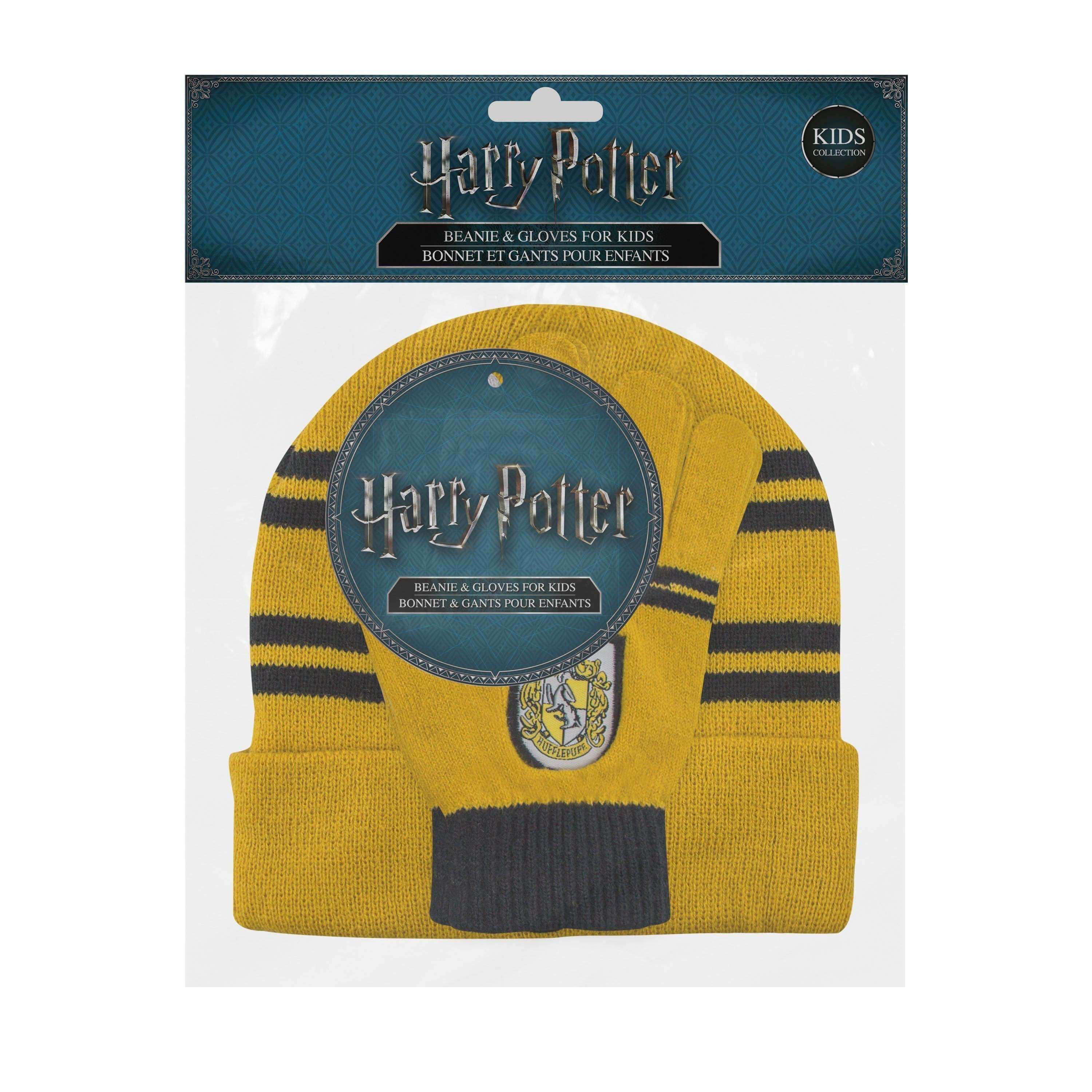 Kids Hufflepuff set : Screentouch "Magic Touch" Gloves + Beanie - Olleke Wizarding Shop Amsterdam Brugge London