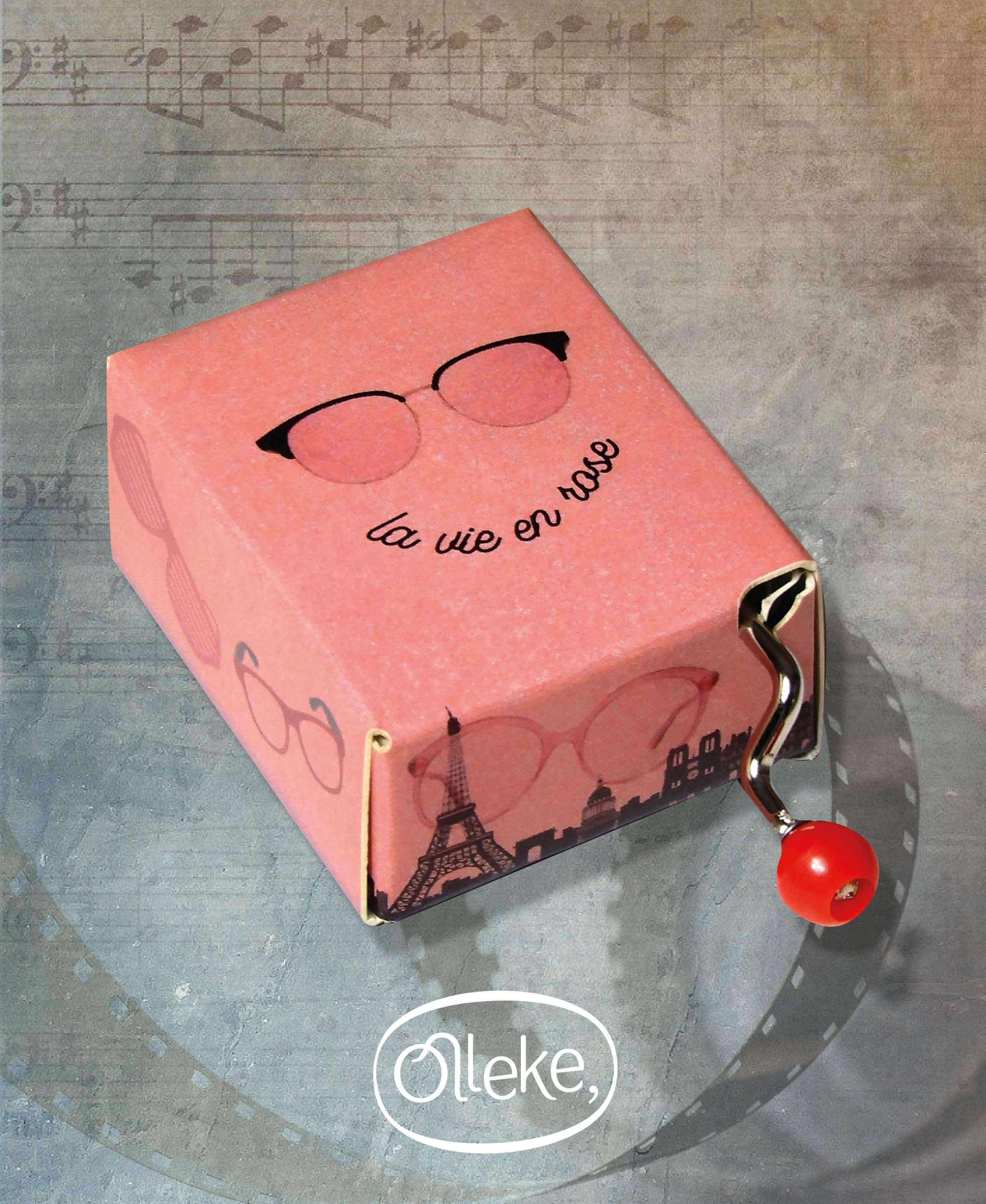 La vie en rose Hand Crank Music Box - Olleke Wizarding Shop Amsterdam Brugge London