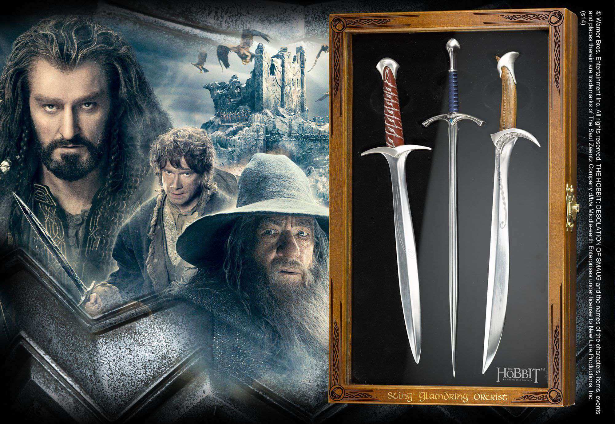 Letter Opener Set (Sting, Glamdring, Orcrist) - Olleke Wizarding Shop Amsterdam Brugge London