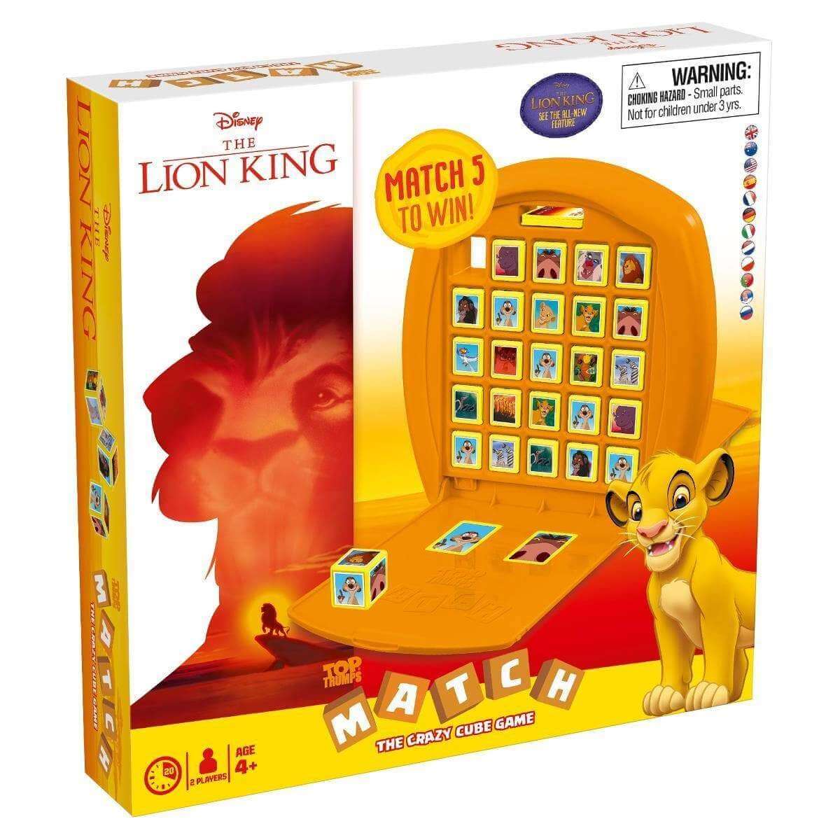 Lion King Top Trumps Match Cube Game - Olleke Wizarding Shop Amsterdam Brugge London