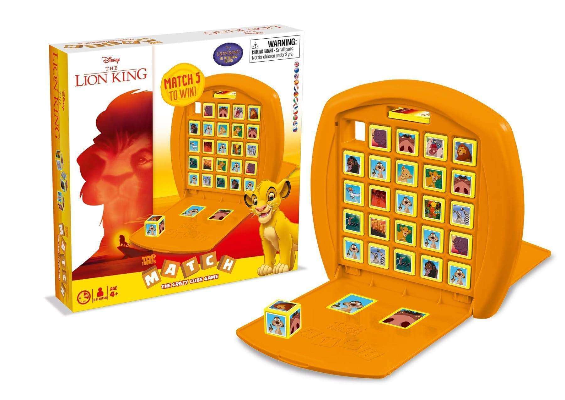 Lion King Top Trumps Match Cube Game - Olleke Wizarding Shop Amsterdam Brugge London