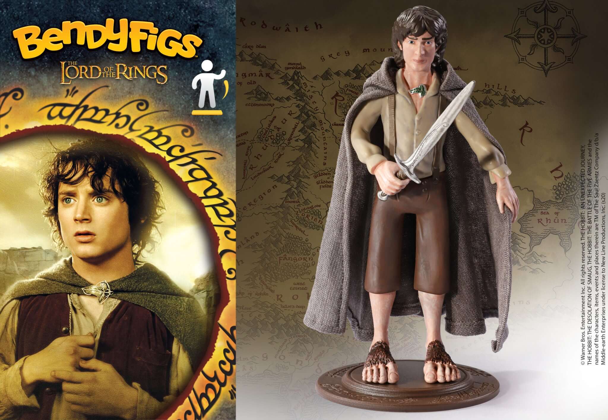 Lord of the rings Bendyfigs Bendable Figure Frodo Baggins - Olleke Wizarding Shop Amsterdam Brugge London