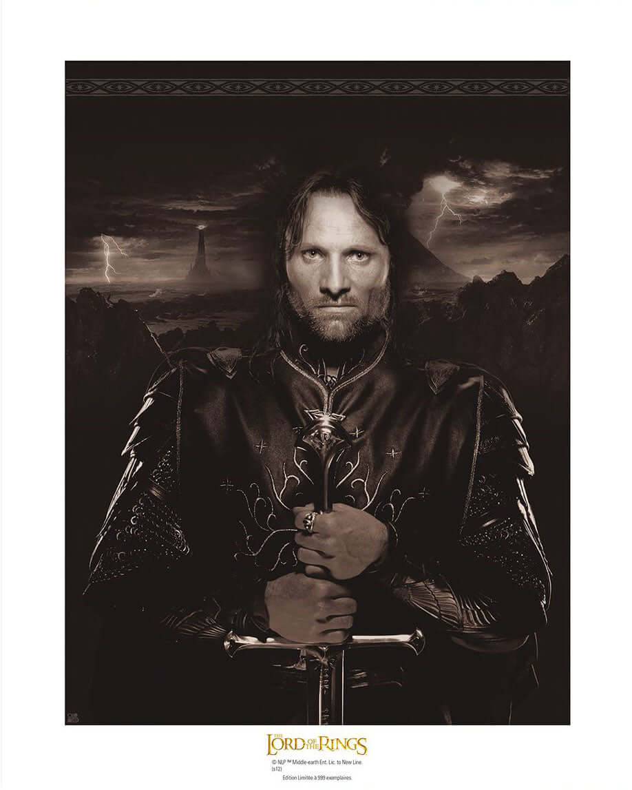 Lord of the Rings Collector Artprint 'Aragorn' - Olleke Wizarding Shop Amsterdam Brugge London