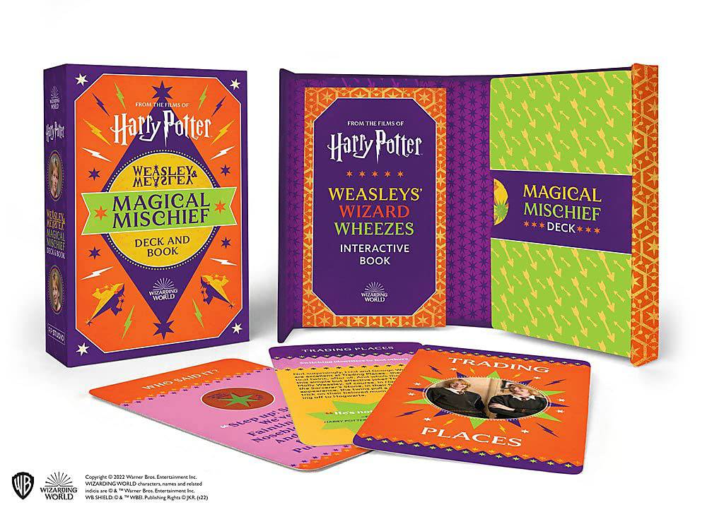 Harry Potter Weasley & Weasley Magical Mischief deck and book - Olleke Wizarding Shop Amsterdam Brugge London