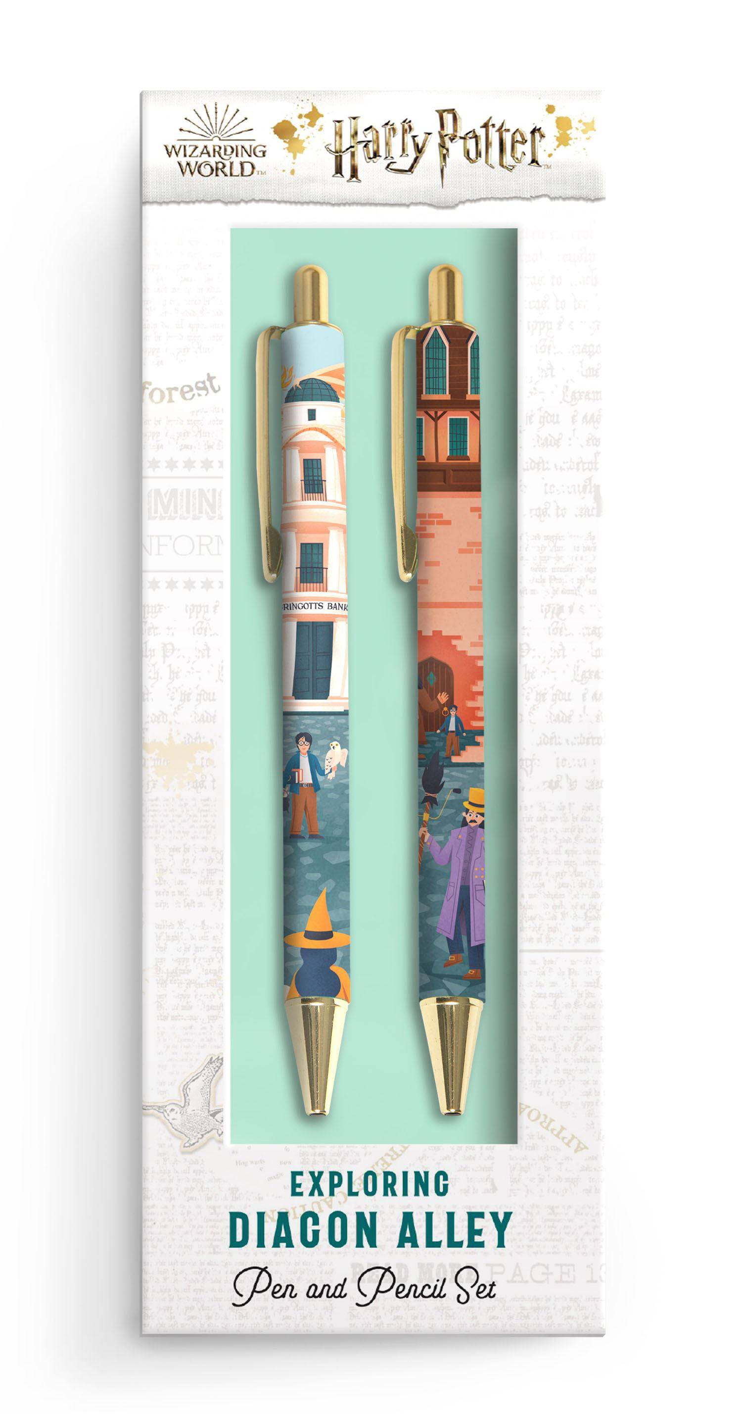 Harry Potter: Exploring Diagon Alley Pen and Pencil Set - Olleke Wizarding Shop Amsterdam Brugge London